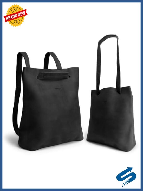 Convertible Backpack to Shoulder Bag, Full Grain Leather Crossbody, Spacious